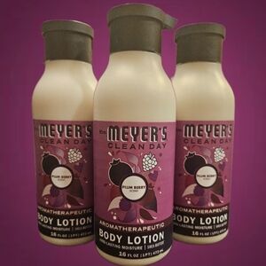 Mrs Meyers Clean Day Body Lotion (Set of 3)  with Plum Berry Scent